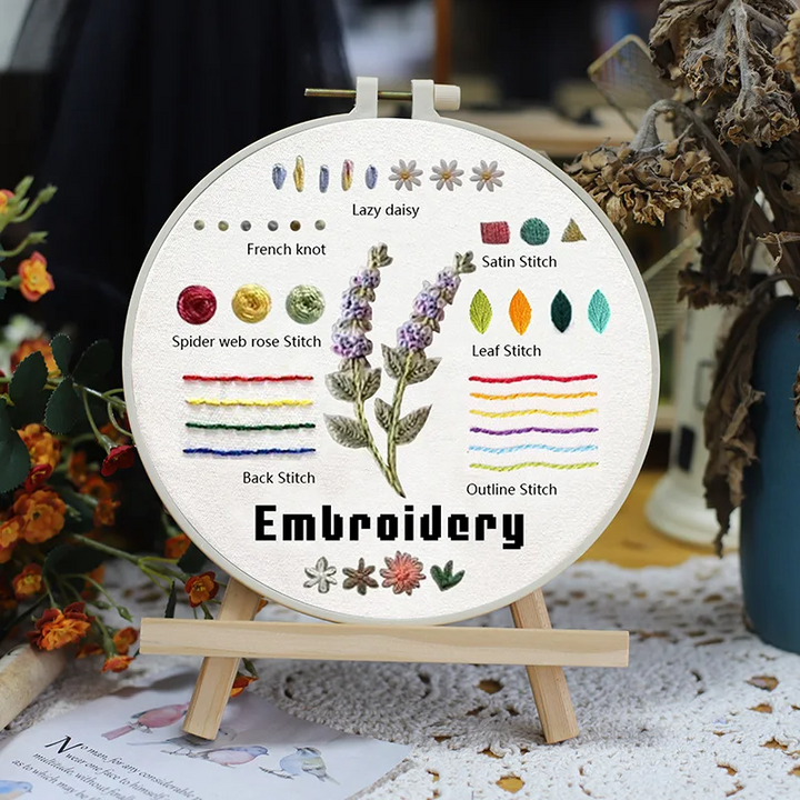 Learn Different Stitches Embroidery kit for Beginners