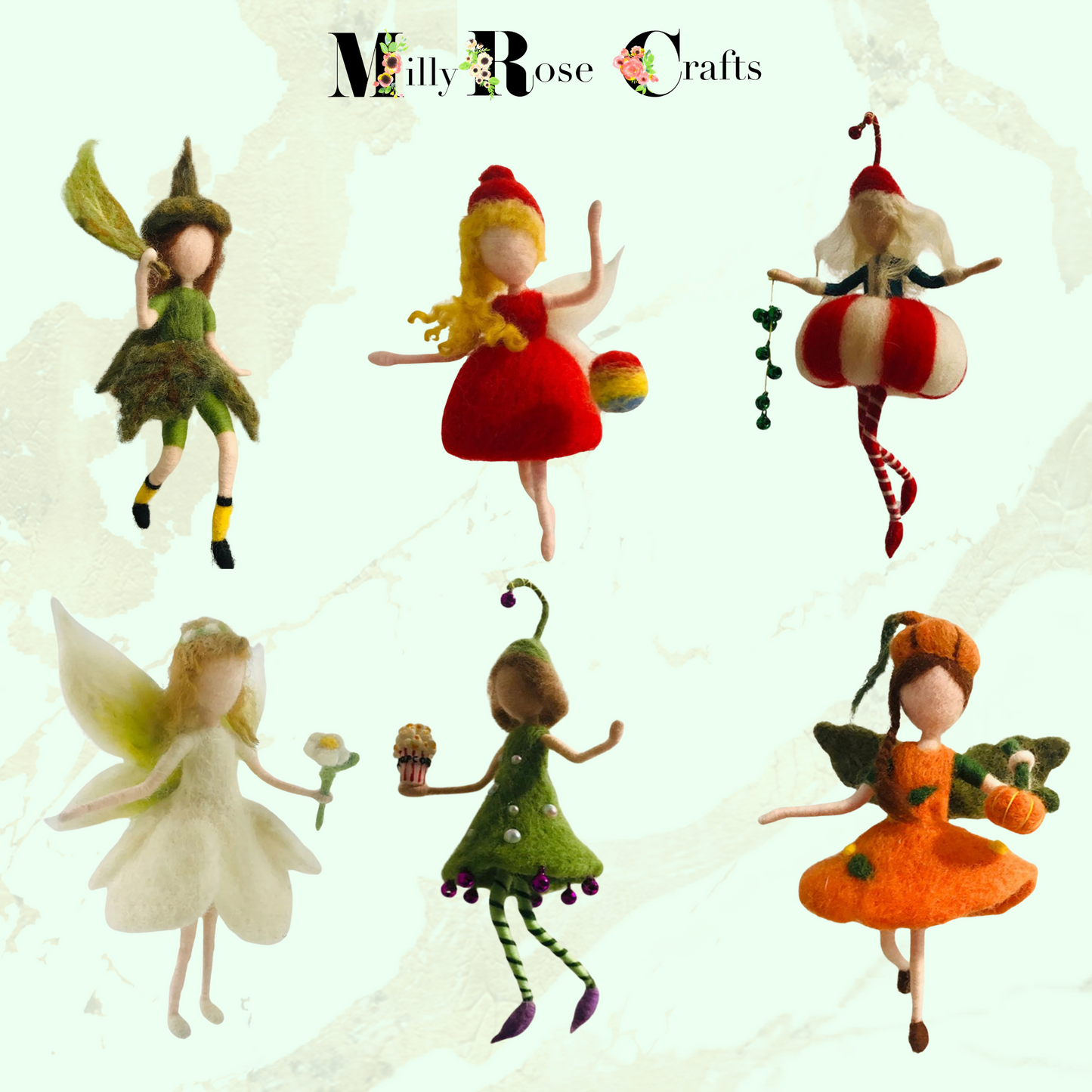 Custom Made Waldorf-Inspired Needle Felted Fairies, Elves, and Pixies, Custom made Needle Felted Fairies 100% Hand Made Craft Gift