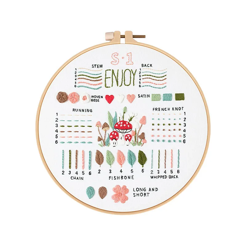 Learn Different Stitches Embroidery kit for Beginners