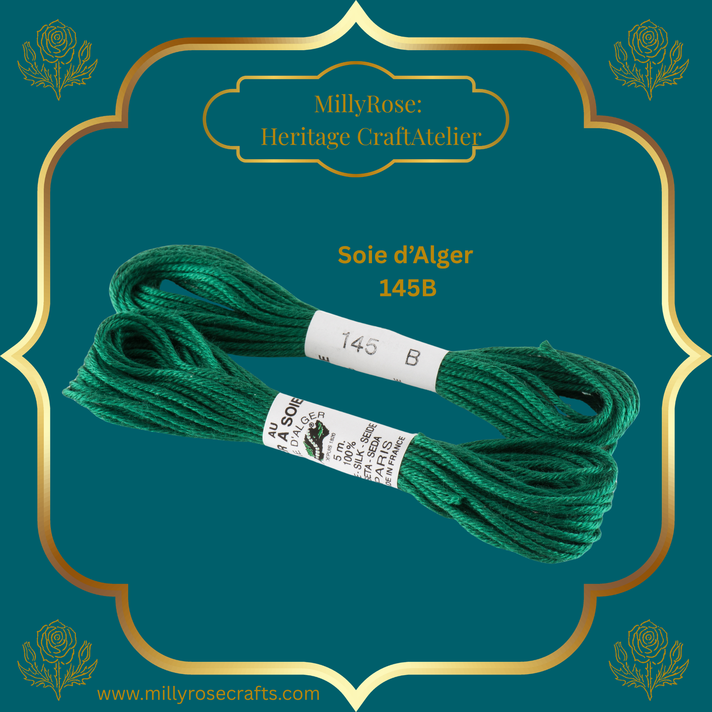 Au Ver à Soie – Soie d'Alger Silk Thread | Premium 7-Ply Embroidery Skeins 141-145B, 146A, 161 163 165B