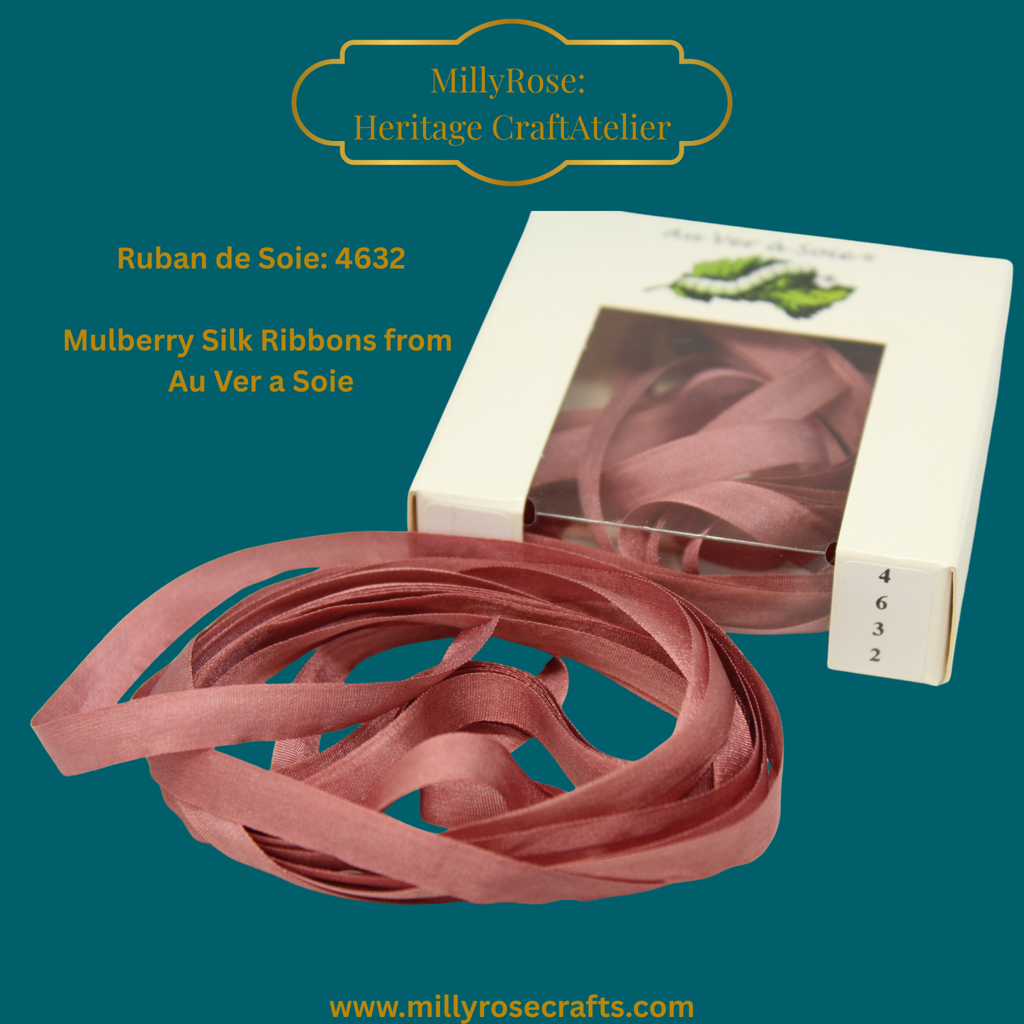 Au Ver à Soie 4mm 7mm mulberry silk 4632  official swatch