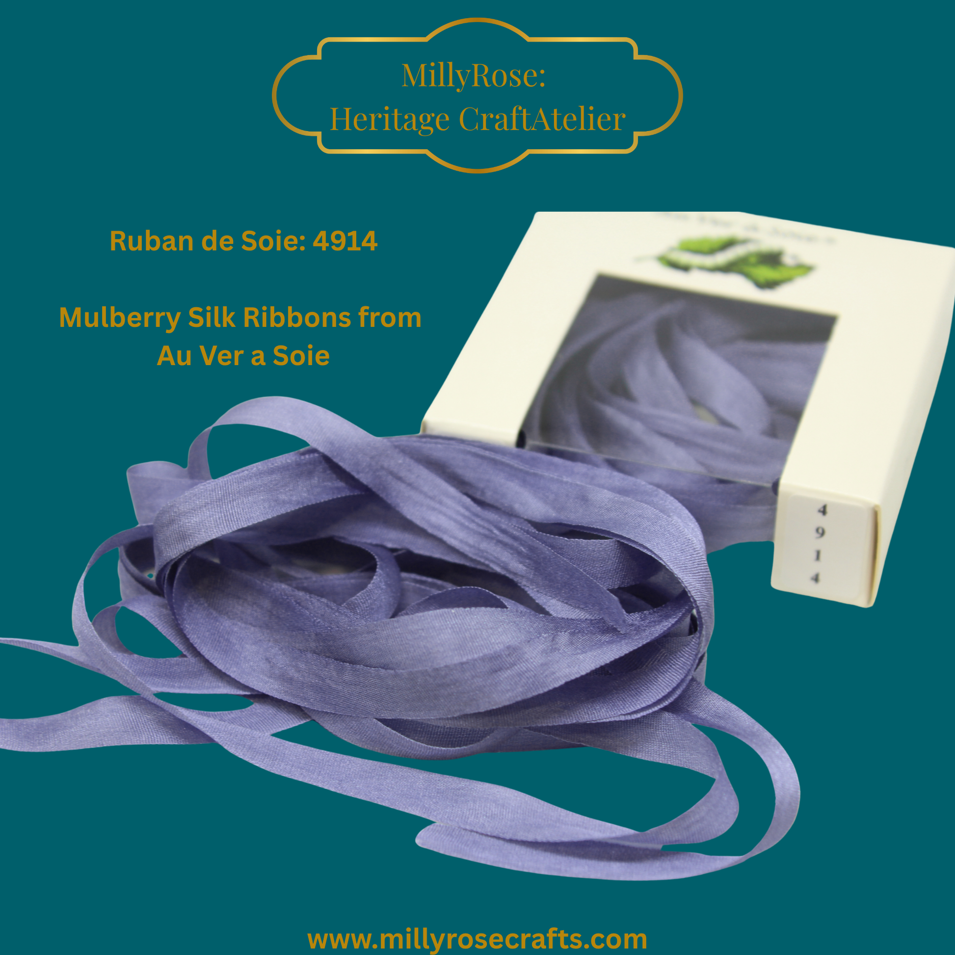 Au Ver à Soie 4mm 7mm mulberry silk 4914  official swatch