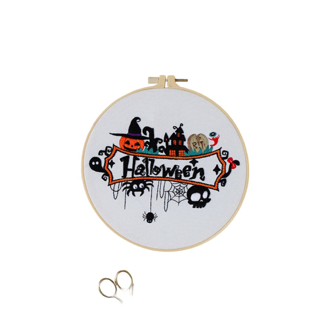 Complete Halloween Embroidery Kit