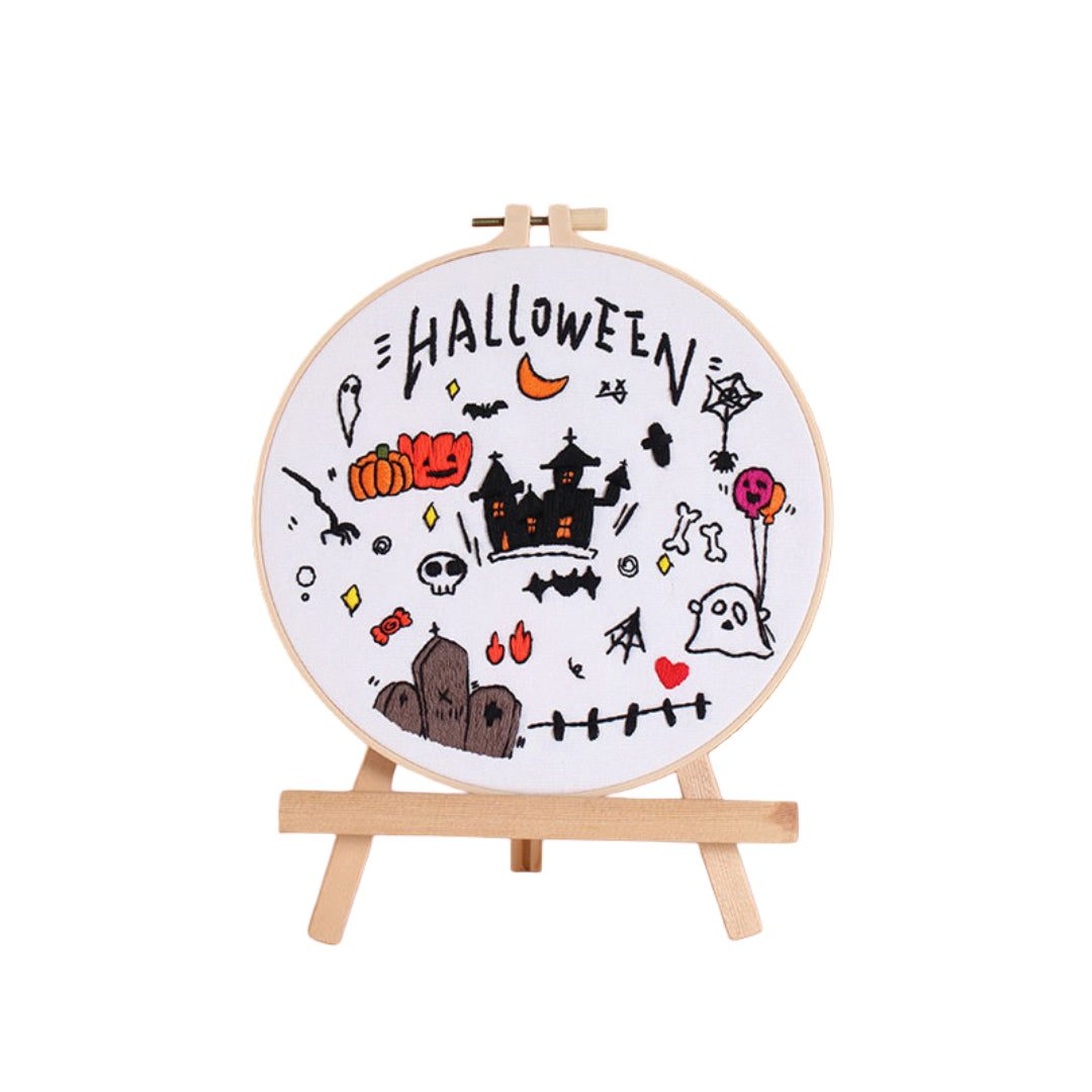 Complete Halloween Embroidery Kit