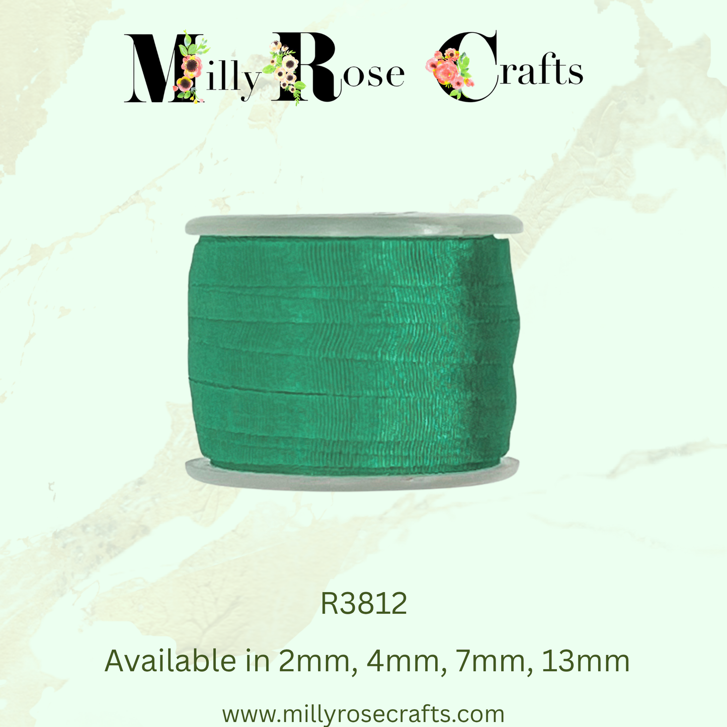 Premium 100% Mulberry Silk Ribbon  Artisan Single Color Collection 2mm,4mm,7mm,13mm,20mm widths