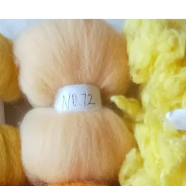 Yellow Tones 70s Australian Merino wool for needle felting