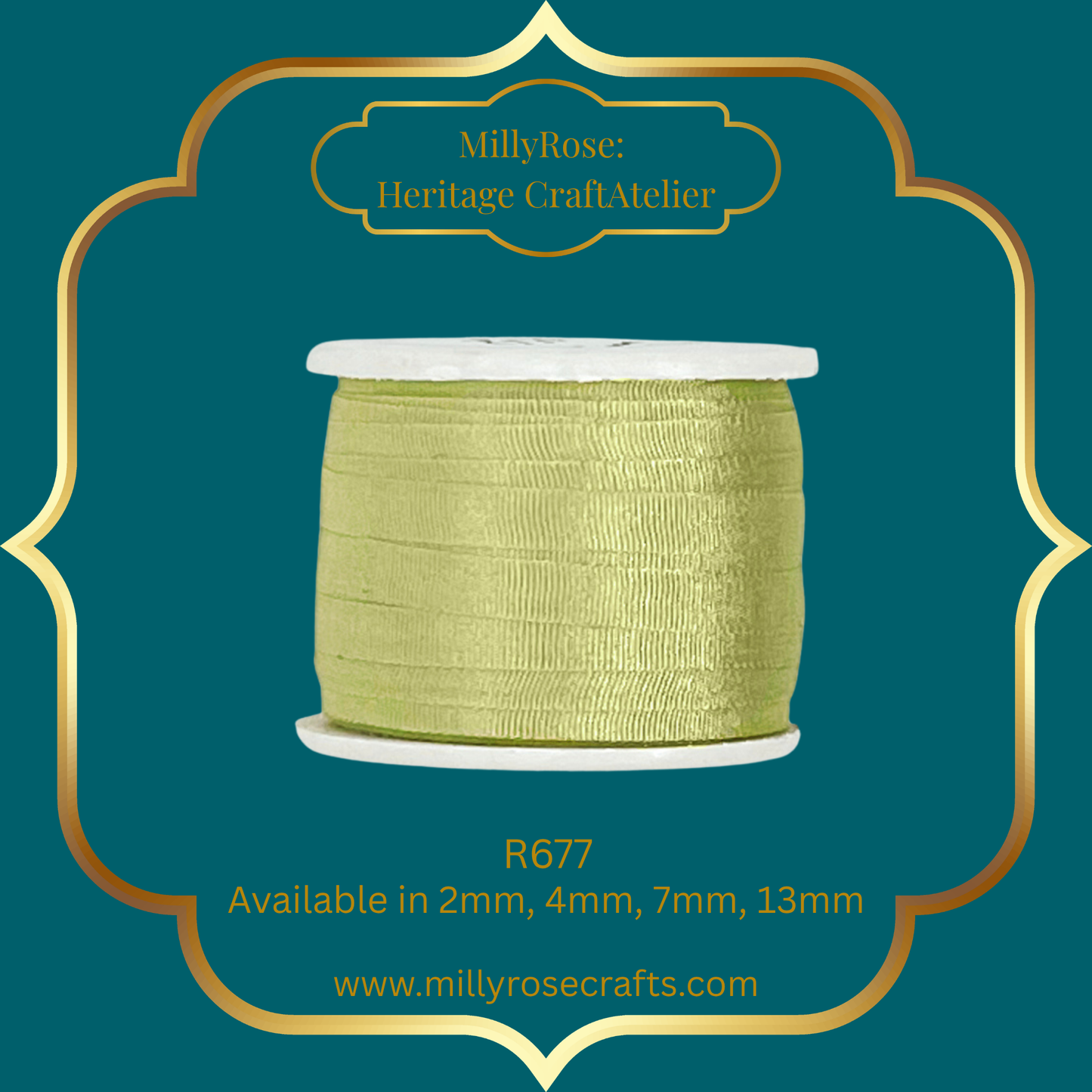 Premium 100% Mulberry Silk Ribbon  Artisan Single Color Collection 2mm,4mm,7mm,13mm,20mm widths