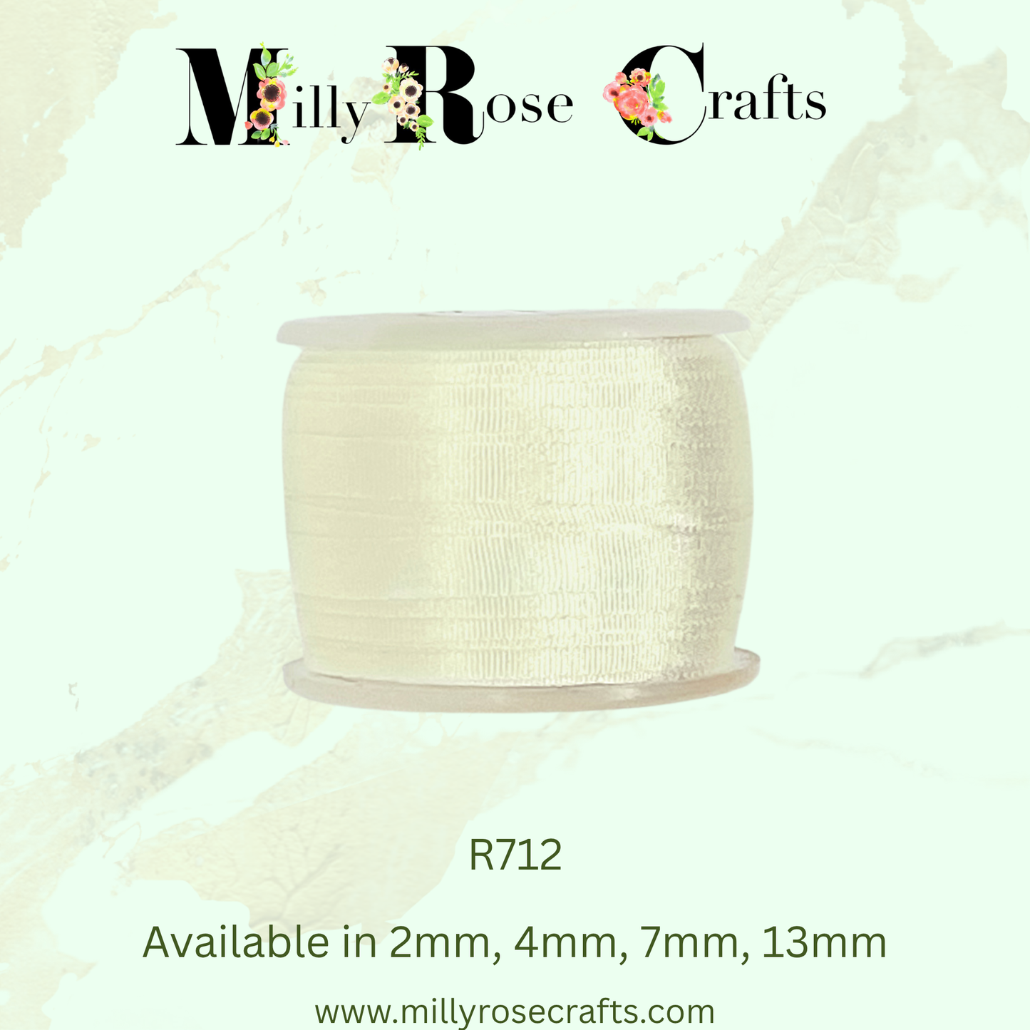 Premium 100% Mulberry Silk Ribbon  Artisan Single Color Collection 2mm,4mm,7mm,13mm,20mm widths