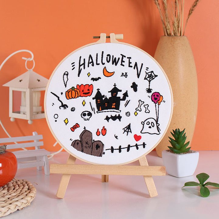 Complete Halloween Embroidery Kit