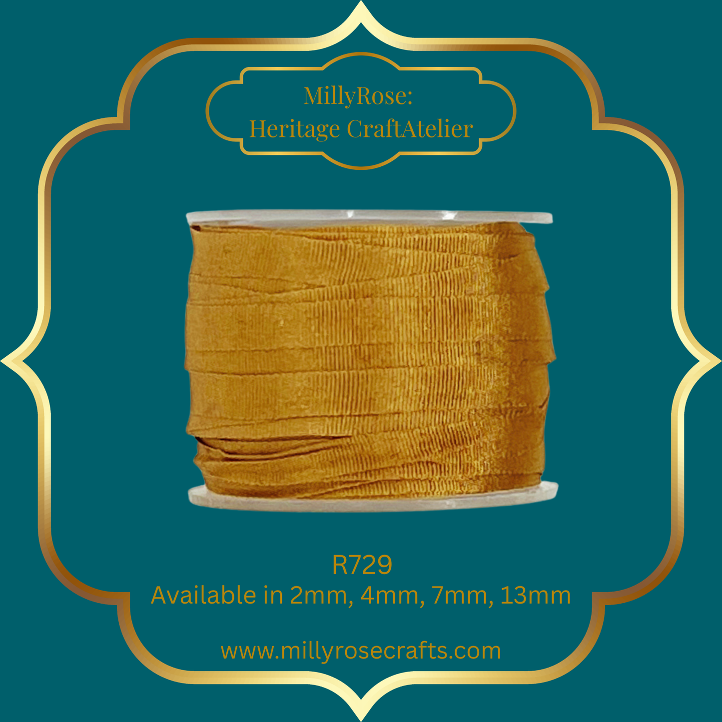 Premium 100% Mulberry Silk Ribbon  Artisan Single Color Collection 2mm,4mm,7mm,13mm,20mm widths