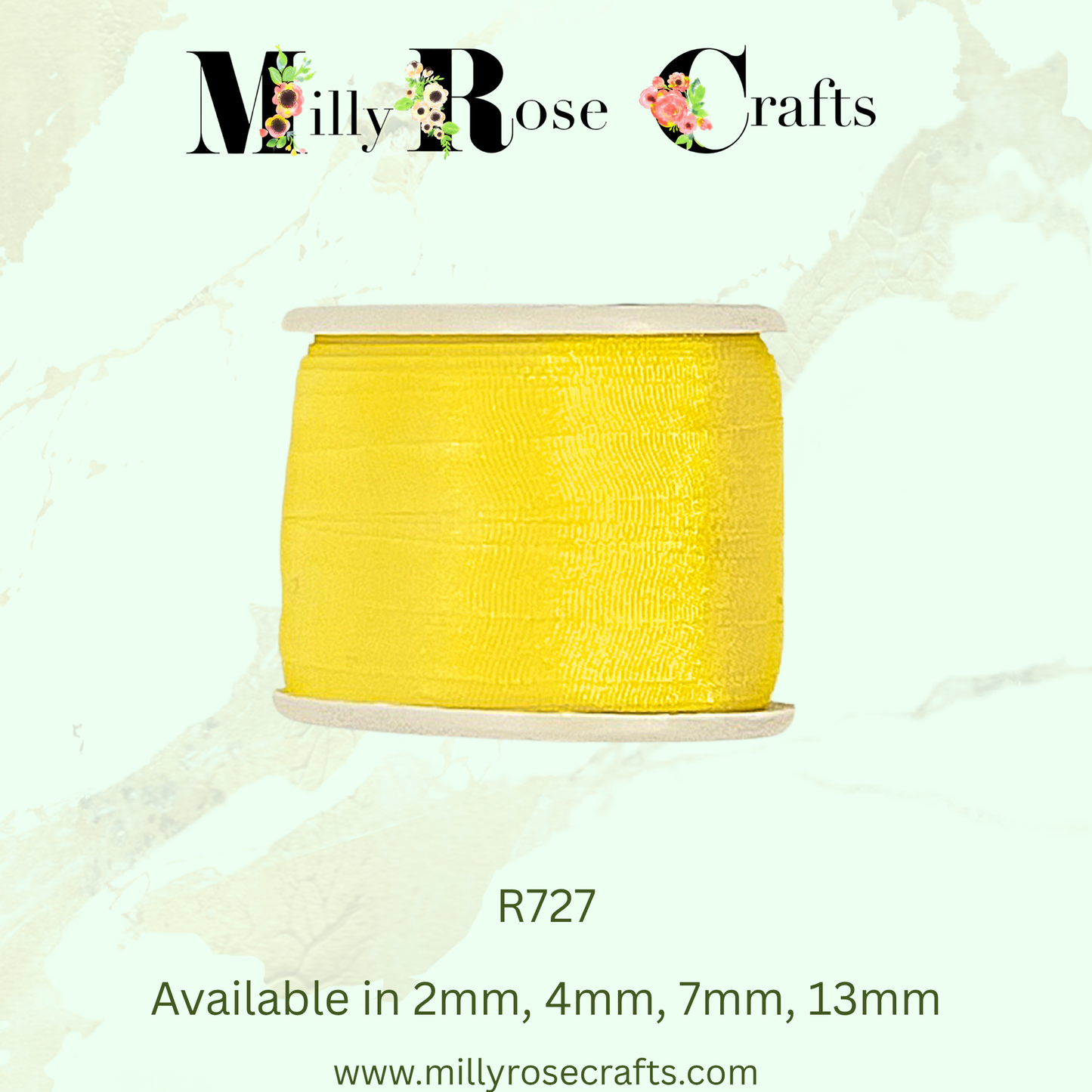 Premium 100% Mulberry Silk Ribbon  Artisan Single Color Collection 2mm,4mm,7mm,13mm,20mm widths