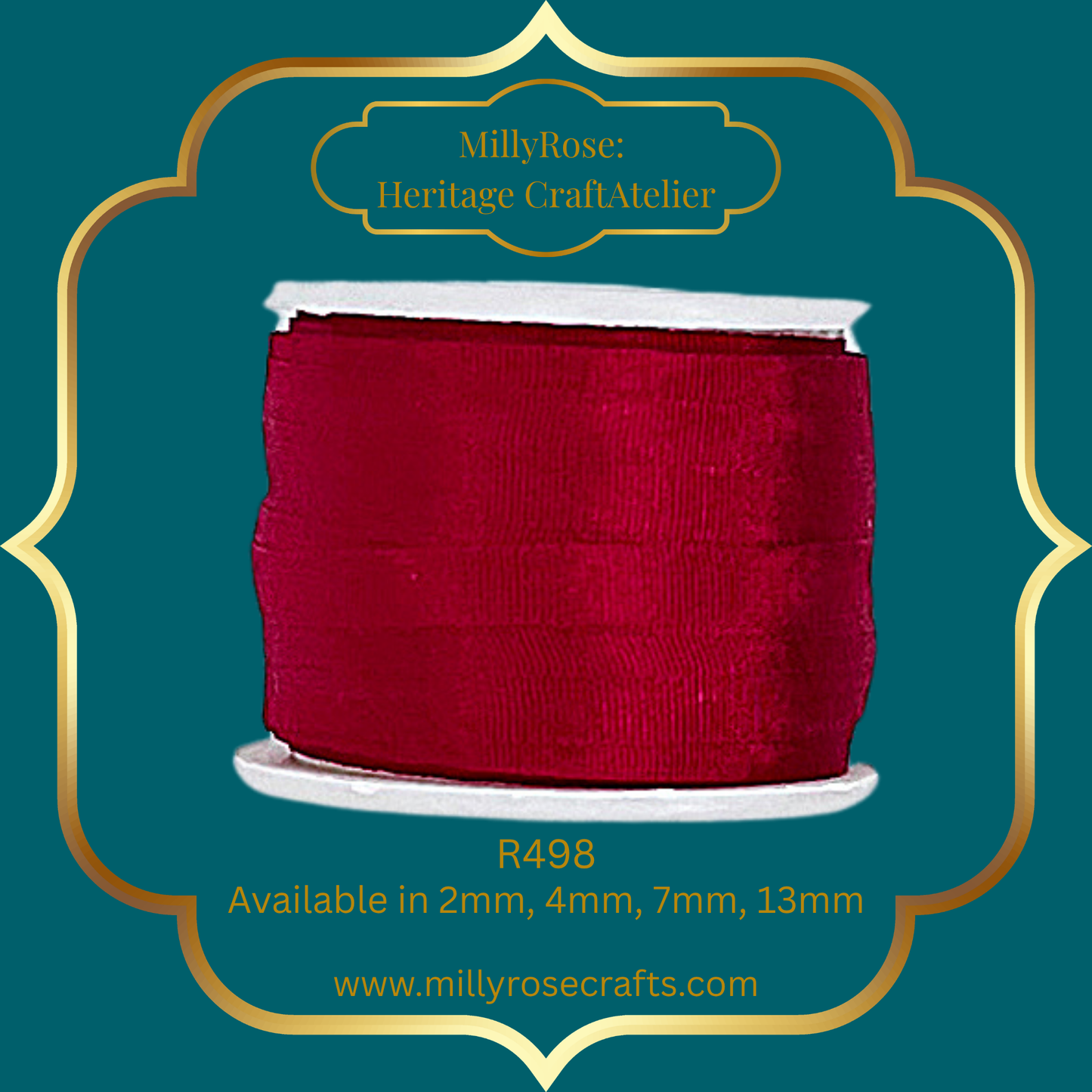 Premium 100% Mulberry Silk Ribbon  Artisan Single Color Collection 2mm,4mm,7mm,13mm,20mm widths