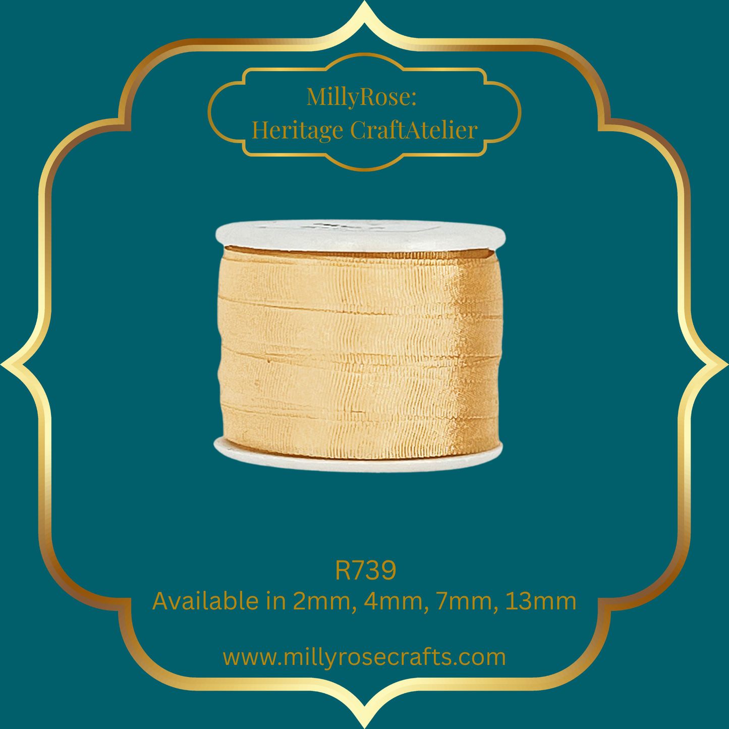 Premium 100% Mulberry Silk Ribbon  Artisan Single Color Collection 2mm,4mm,7mm,13mm,20mm widths