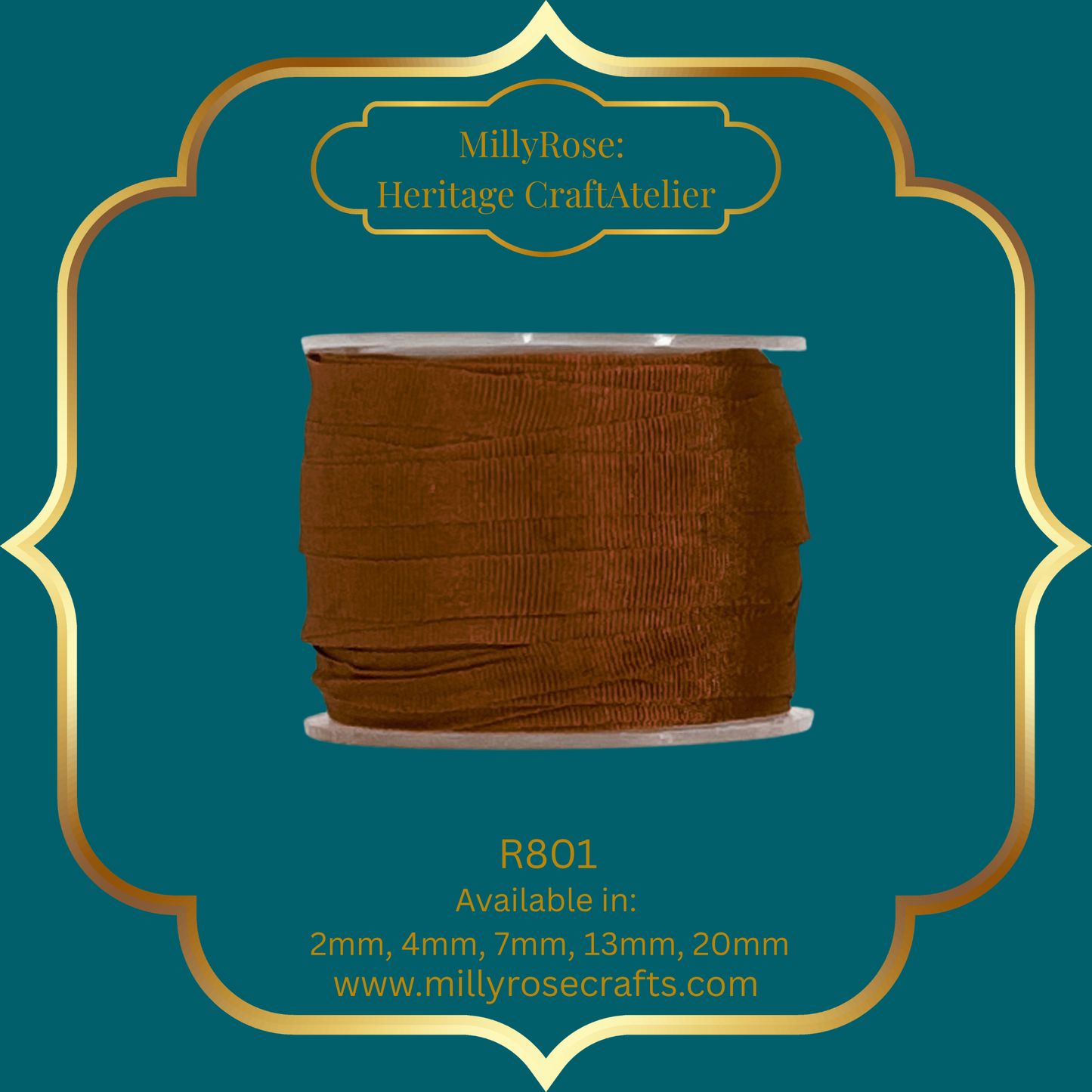 Premium 100% Mulberry Silk Ribbon  Artisan Single Color Collection 2mm,4mm,7mm,13mm,20mm widths