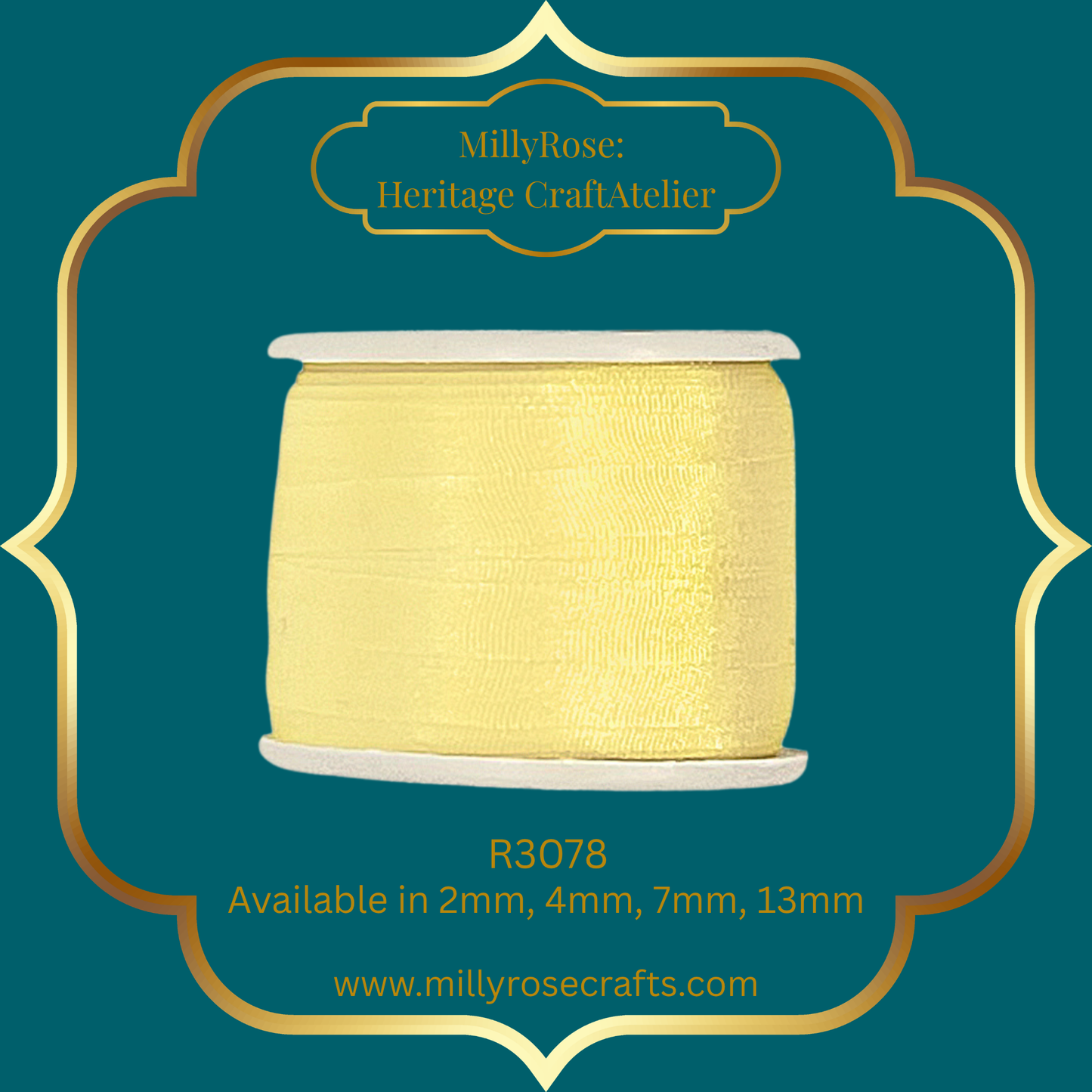 Premium 100% Mulberry Silk Ribbon  Artisan Single Color Collection 2mm,4mm,7mm,13mm,20mm widths