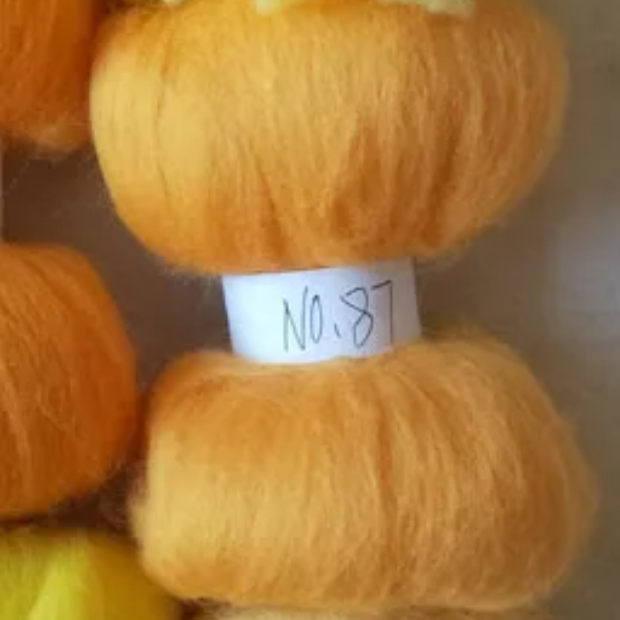 Yellow Tones 70s Australian Merino wool for needle felting