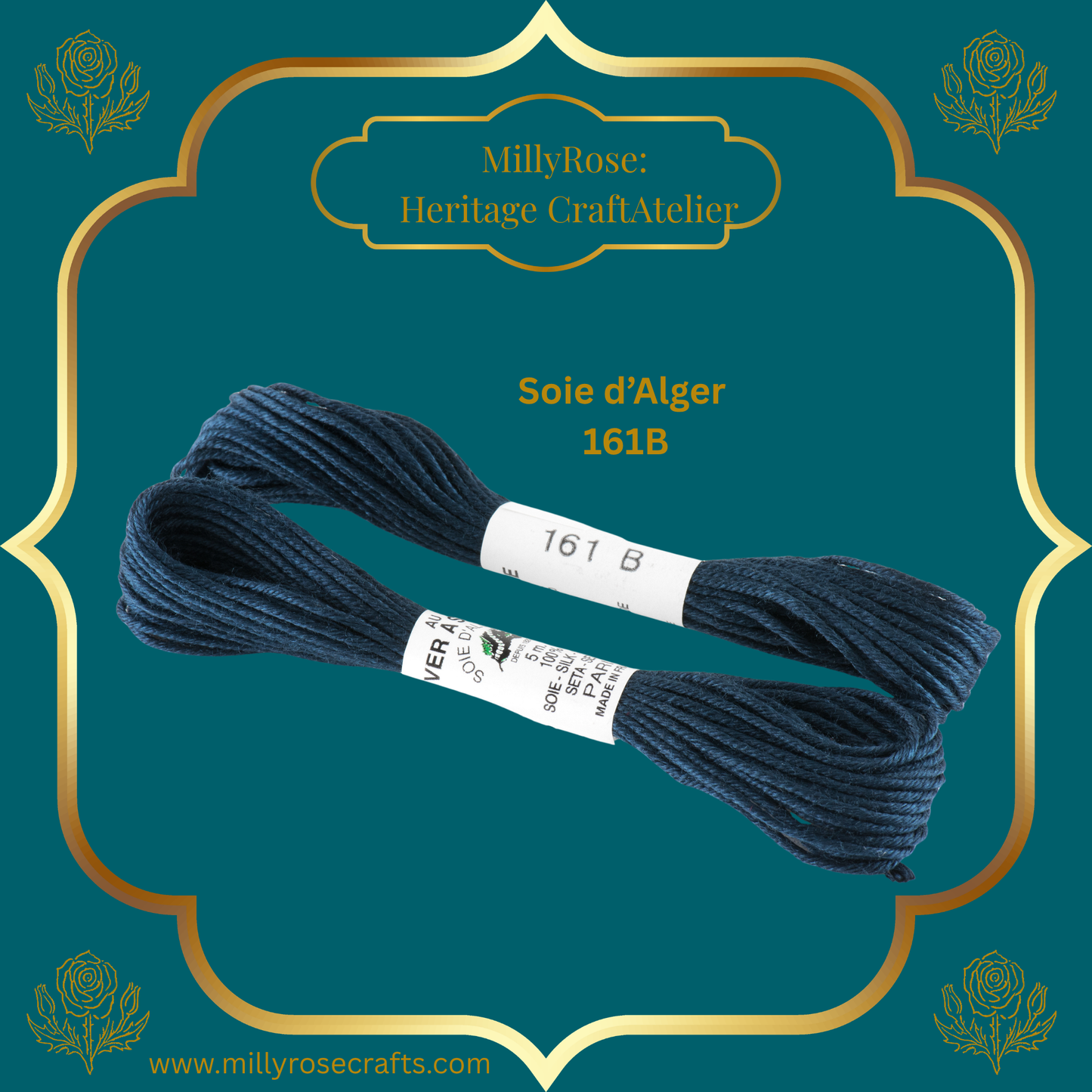 Au Ver à Soie – Soie d'Alger Silk Thread | Premium 7-Ply Embroidery Skeins 141-145B, 146A, 161 163 165B