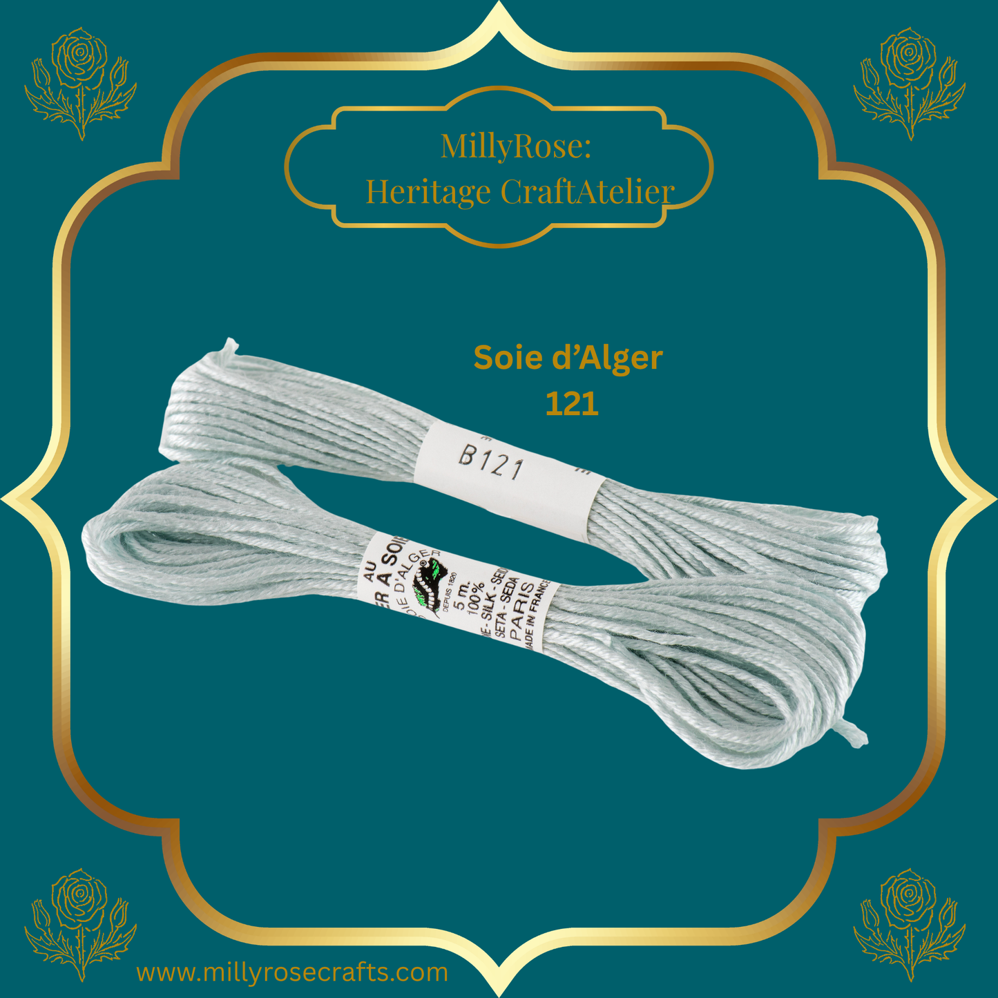 Au Ver à Soie – Soie d'Alger Silk Thread | Premium 7-Ply Embroidery Skeins 111-116, 121-123