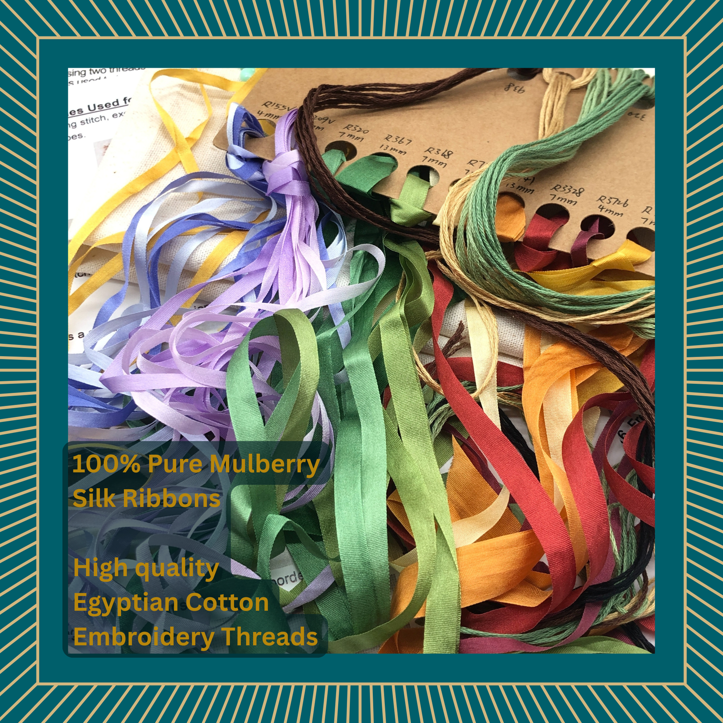 Beaded Bee & Mulberry Silk Ribbon Embroidery Kit | Heritage Craft Wreath Design by MillyRose