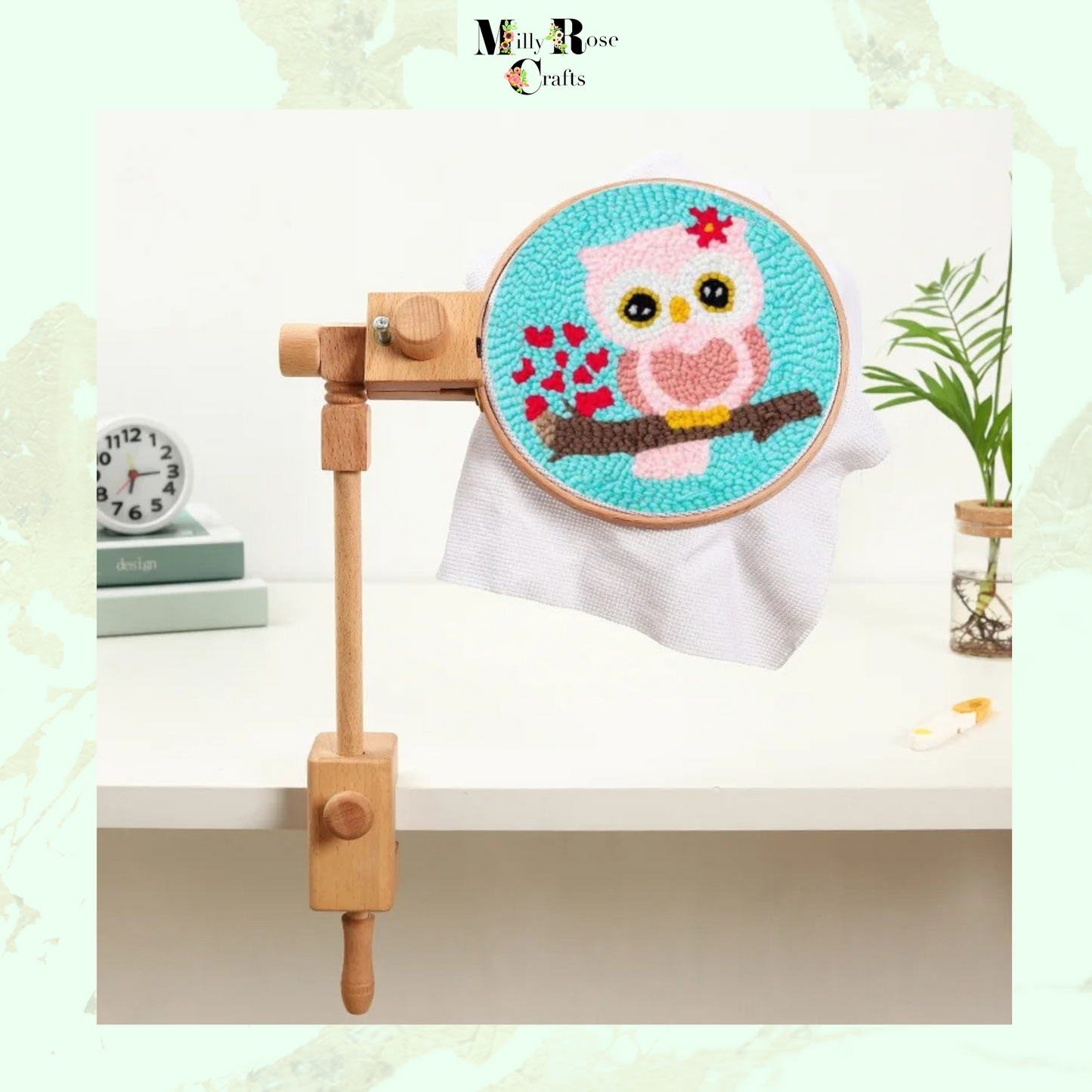 Adjustable Embroidery Stand Table Top Embroidery Hoop Stand Rotated Cross Stitch Stand Lap Embroidery Hoop Holder for DIY Craft  Sewing Needlepoint Frame Stand