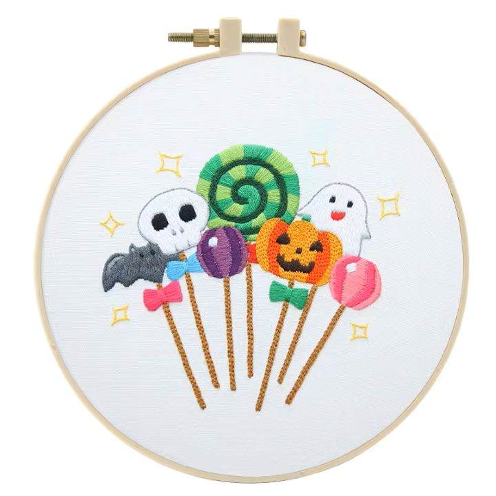 Halloween embroidery kit suitable for beginners