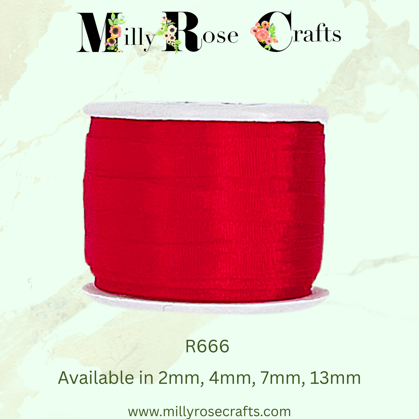 Premium 100% Mulberry Silk Ribbon  Artisan Single Color Collection 2mm,4mm,7mm,13mm,20mm widths