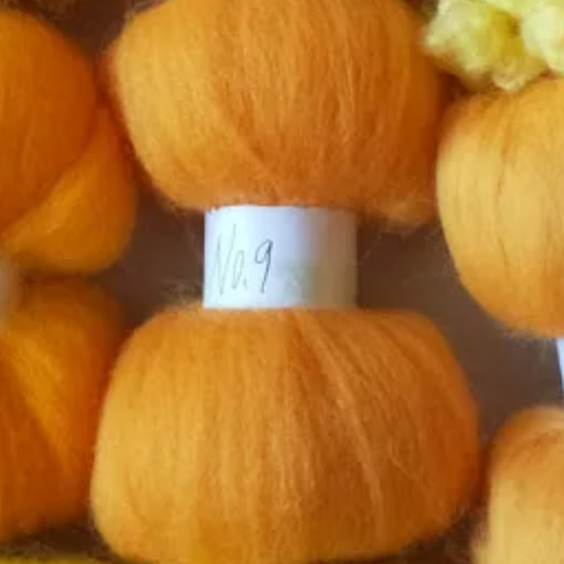 Yellow Tones 70s Australian Merino wool for needle felting