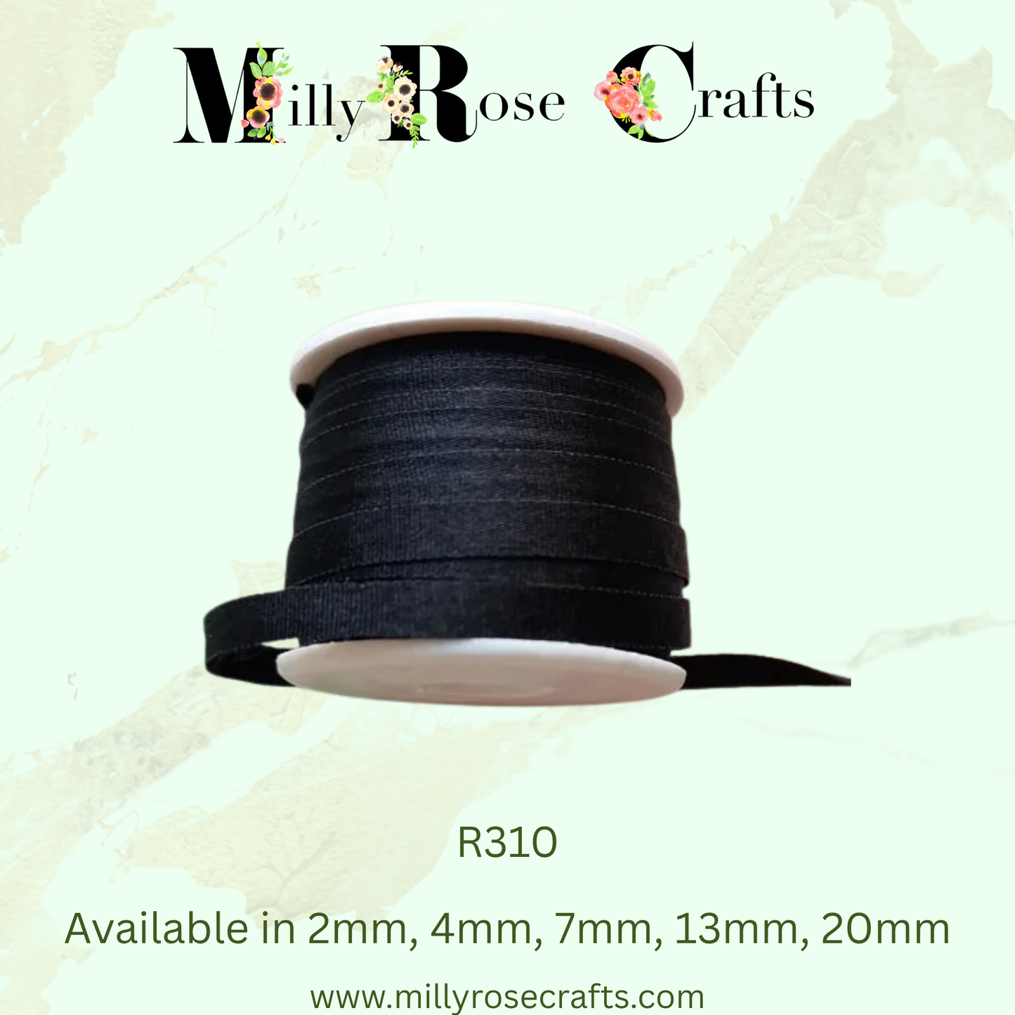 Premium 100% Mulberry Silk Ribbon  Artisan Single Color Collection 2mm,4mm,7mm,13mm,20mm widths