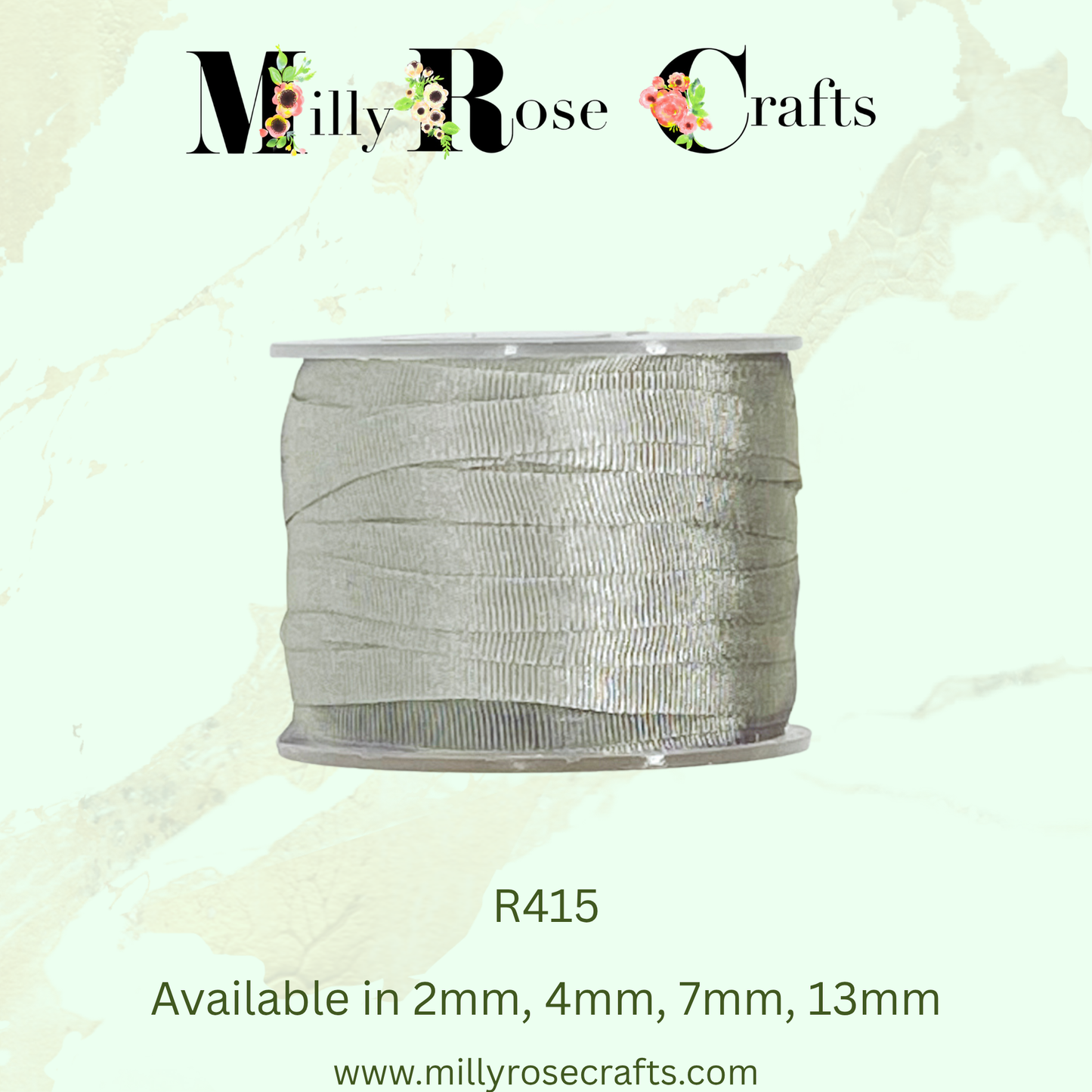 Premium 100% Mulberry Silk Ribbon  Artisan Single Color Collection 2mm,4mm,7mm,13mm,20mm widths