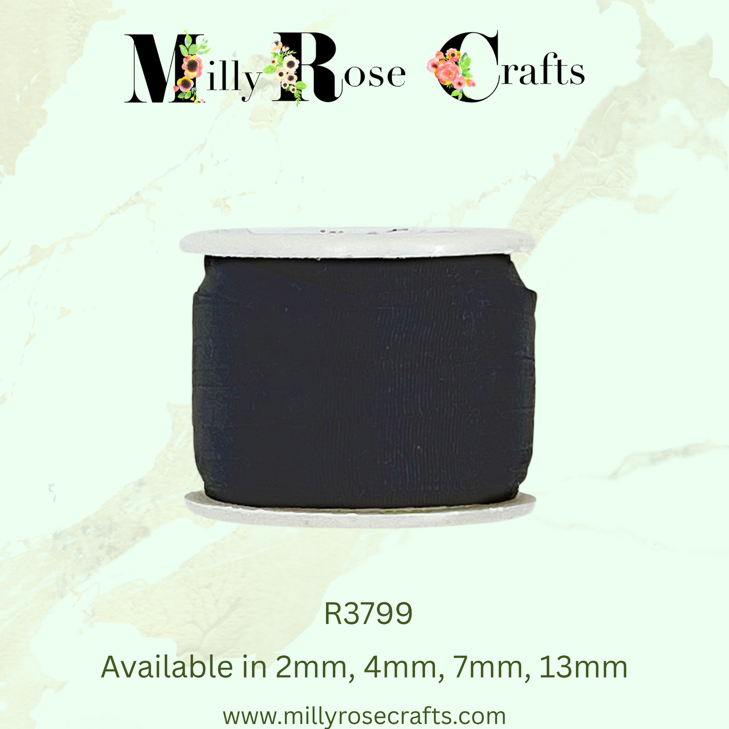 Premium 100% Mulberry Silk Ribbon  Artisan Single Color Collection 2mm,4mm,7mm,13mm,20mm widths