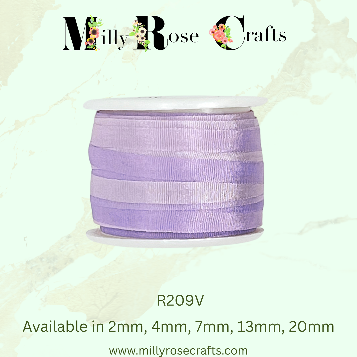 Hand-Dyed Style 100% Mulberry Silk Ribbon Variegated Artisan Collection 2mm,4mm,7mm,13mm,20mm width