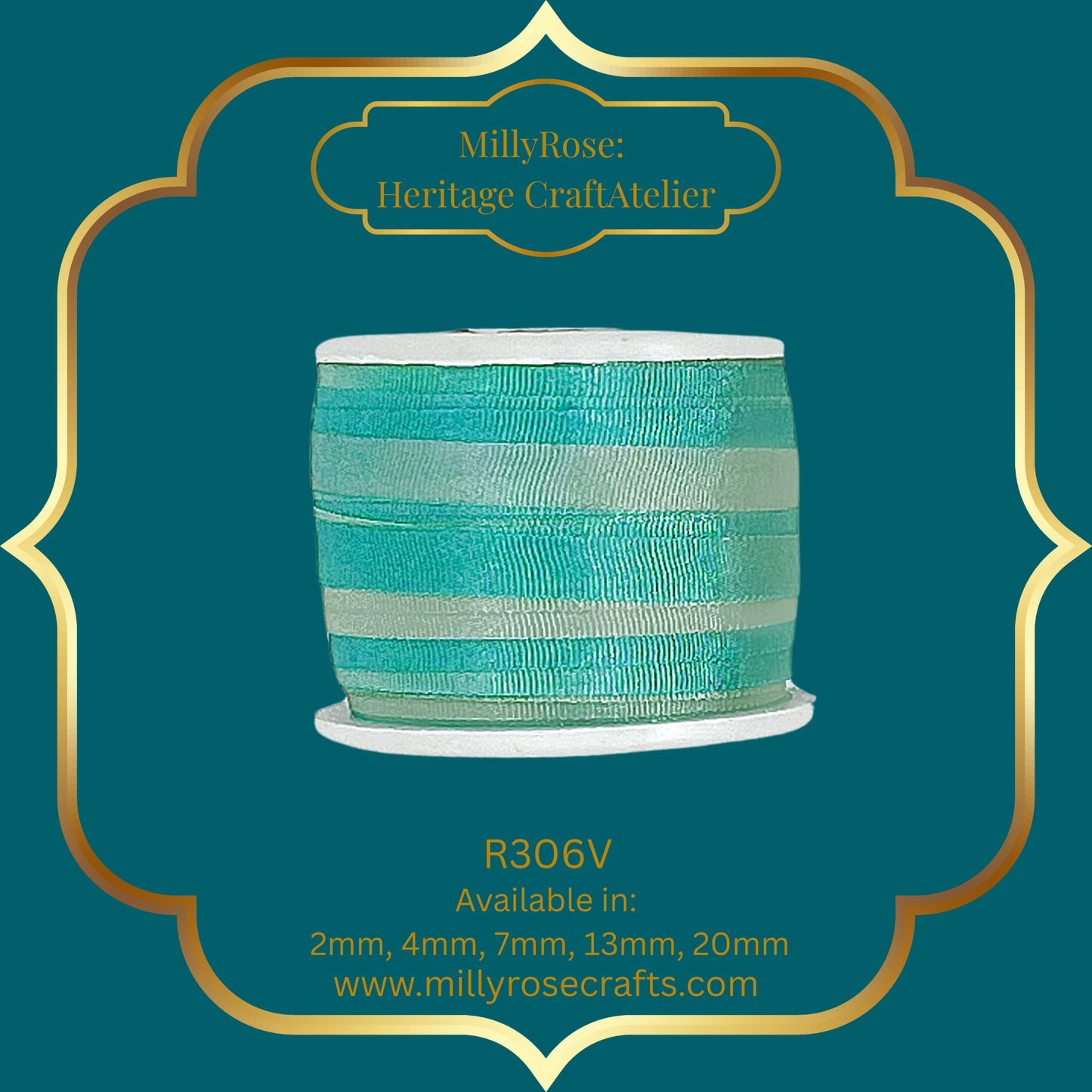 Hand-Dyed Style 100% Mulberry Silk Ribbon Variegated Artisan Collection 2mm,4mm,7mm,13mm,20mm width