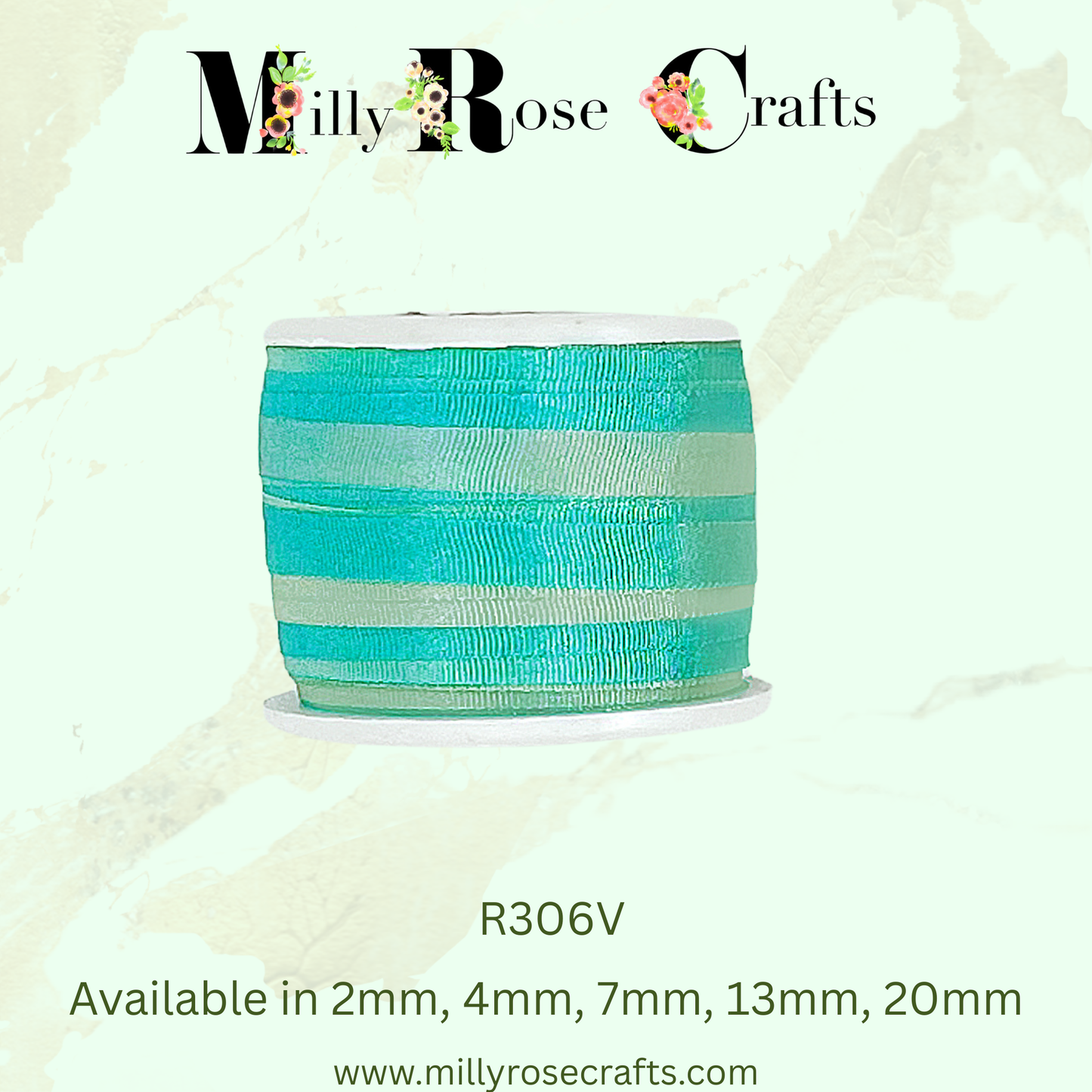 Hand-Dyed Style 100% Mulberry Silk Ribbon Variegated Artisan Collection 2mm,4mm,7mm,13mm,20mm width