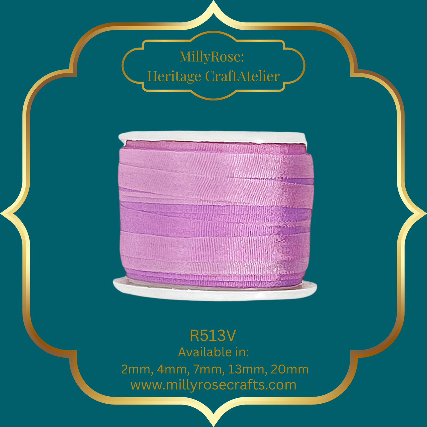 Hand-Dyed Style 100% Mulberry Silk Ribbon Variegated Artisan Collection 2mm,4mm,7mm,13mm,20mm width
