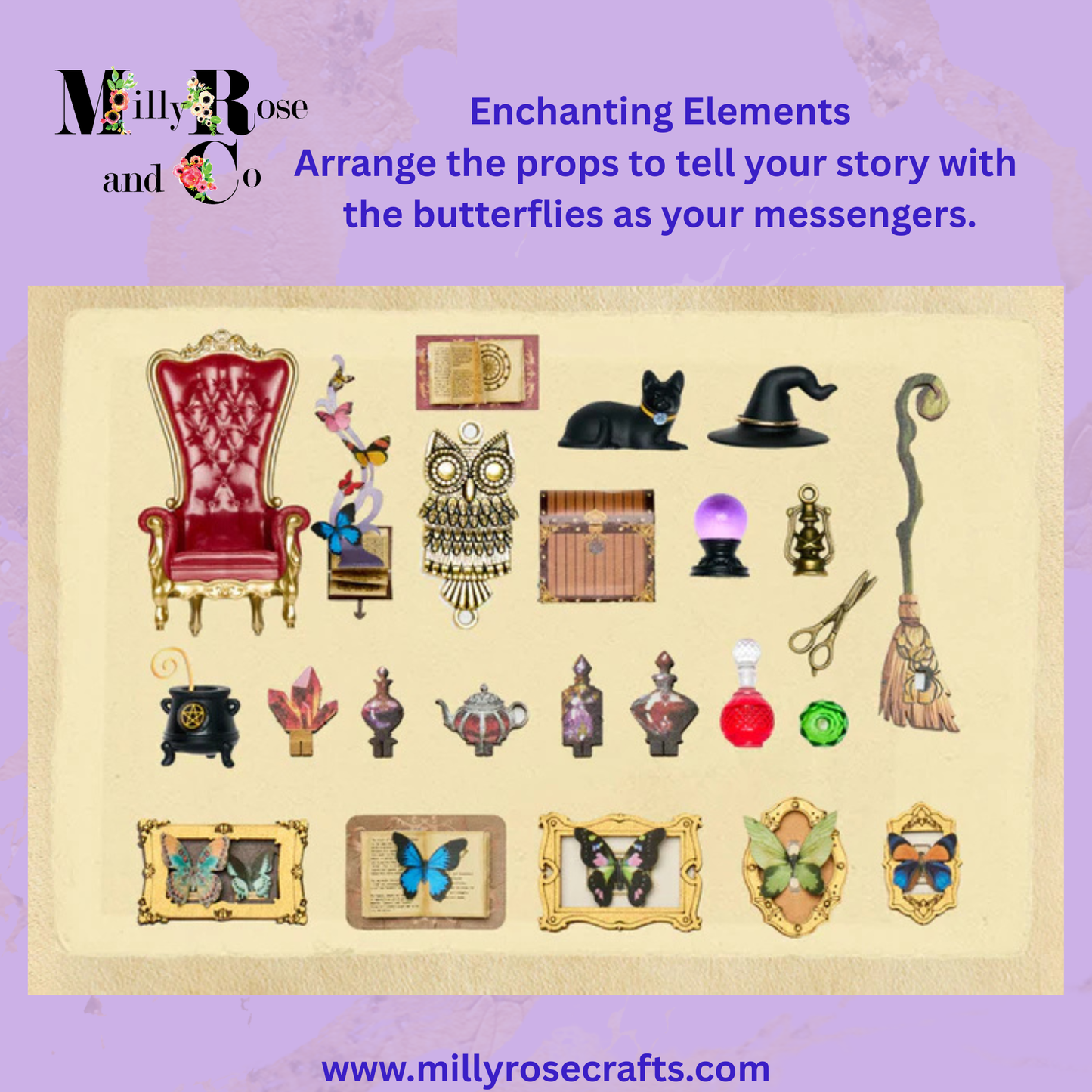 Rolife Magic Fantasy Corner Book Nook Kit Neo-Gothic Wizardry Bookshelf Insert Auto-On LED Light Desk Bookshelf Decoration 14+ Craft Gift