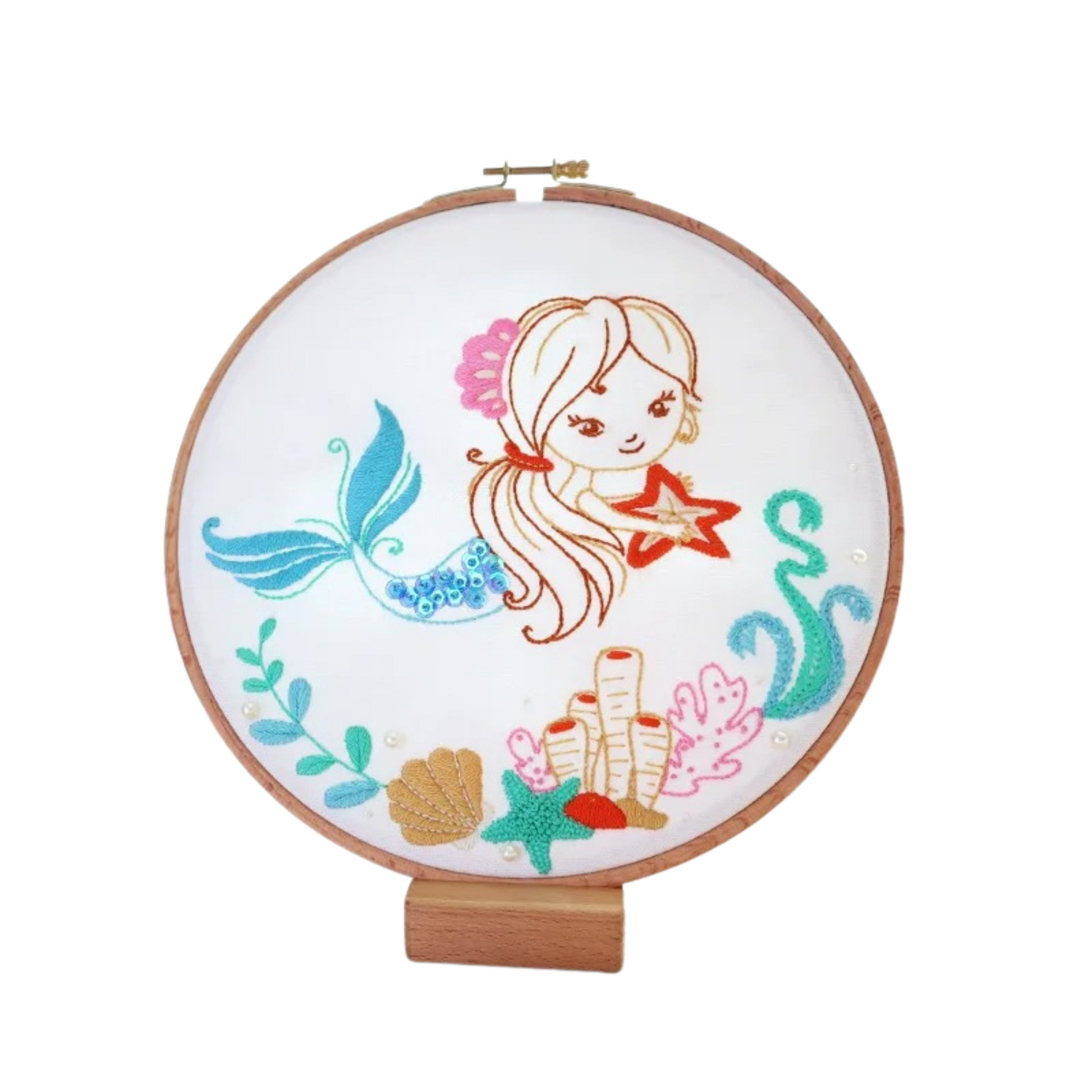 Mermaid Beginner Embroidery Kits