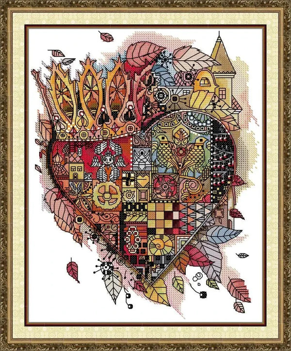 Castle of the Heart Cross Stitch Kit 