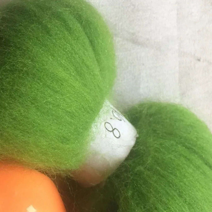 Green Tones 70s Australian Merino wool for needle felting