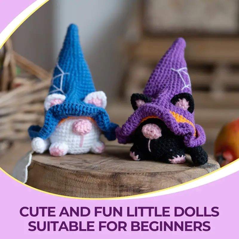 DIY Halloween gnome amigurumi crochet kit