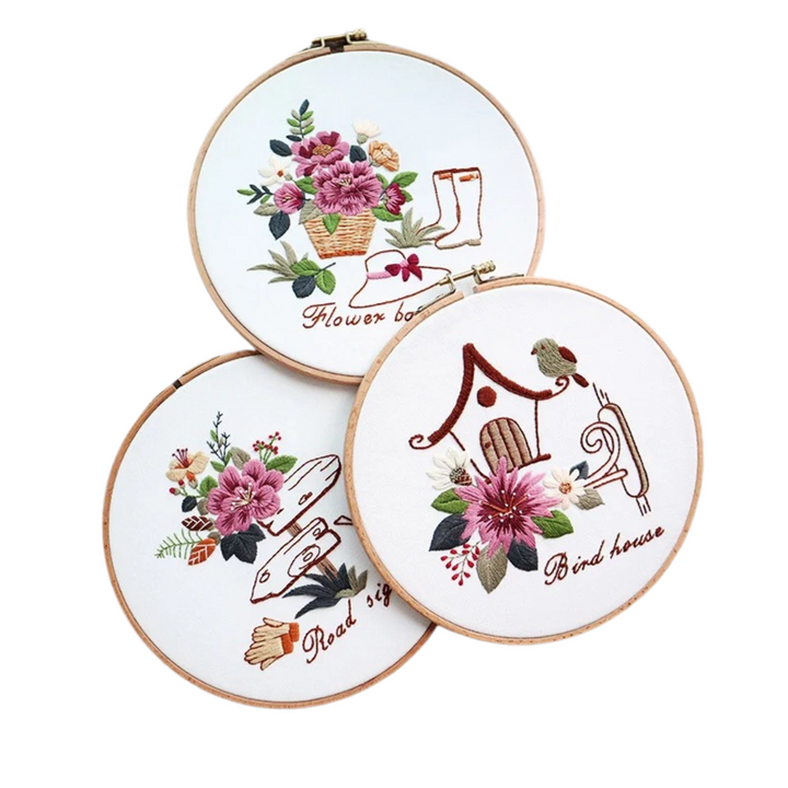 Flower Embroidery Kits 