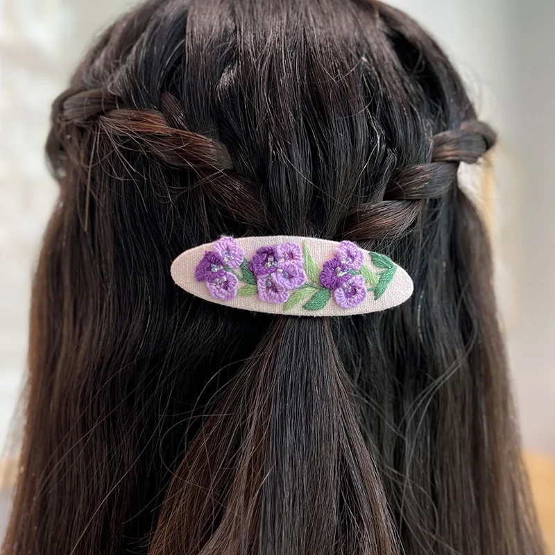 Embroidery Hair Clip Kits