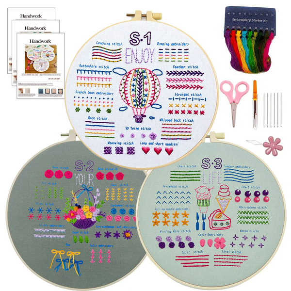 Learn Different Stitches Embroidery kit