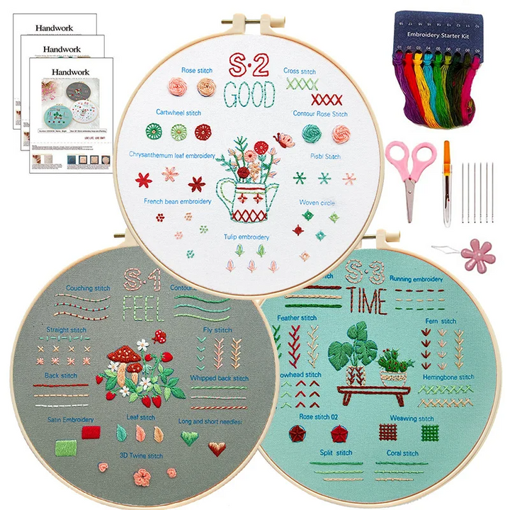 Learn Different Stitches Embroidery kit