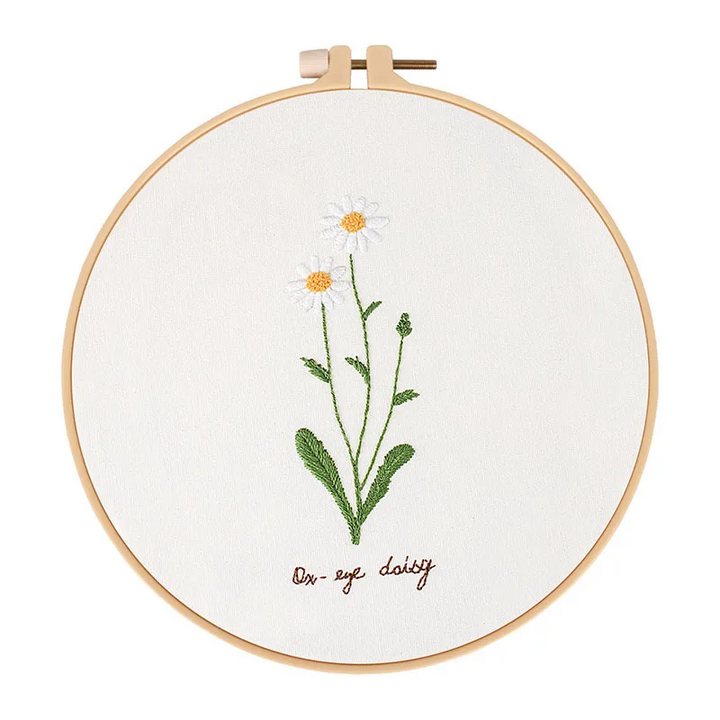 Beginners Embroidery Garden Flowers Kits