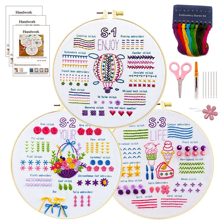 Learn Different Stitches Embroidery kit