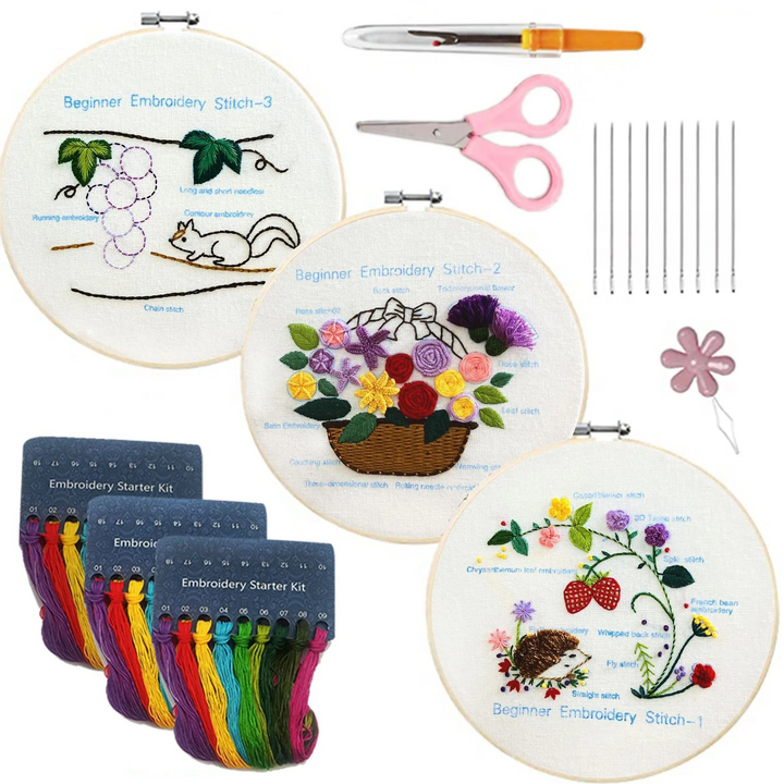 Learn Different Stitches Embroidery kit