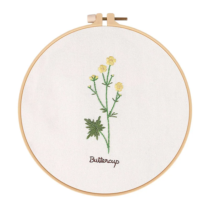 Beginners Embroidery Garden Flowers Kits