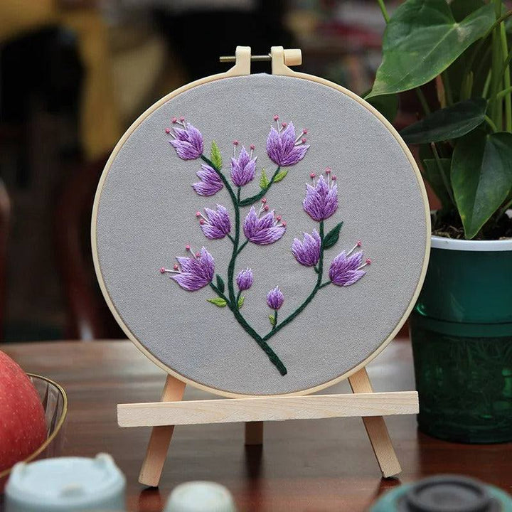 Vibrant Flower Embroidery Kits