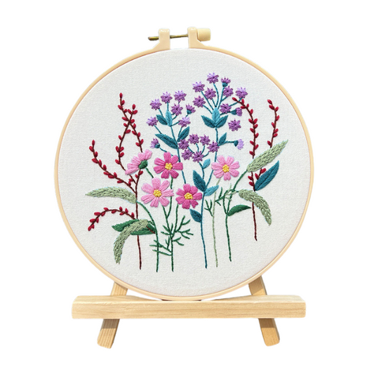 Beginners Summer Meadow Flower Embroidery Kits