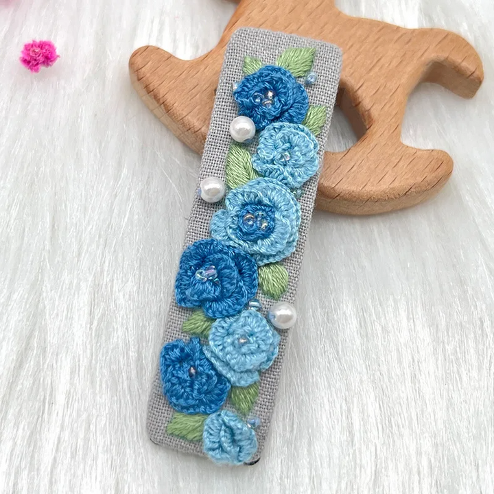 Embroidery Hair Clip Kits